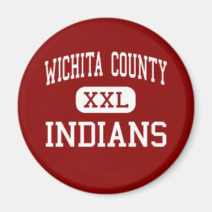 Wichita County - amerikanischer Ureinwohner - hoch Magnet