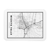 Wichita Falls Map Magnet (Horizontal)