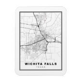 Wichita Falls Map Magnet (Vertikal)