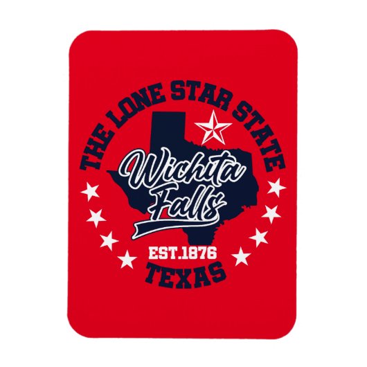 Wichita Falls, Texas Magnet (Vertikal)