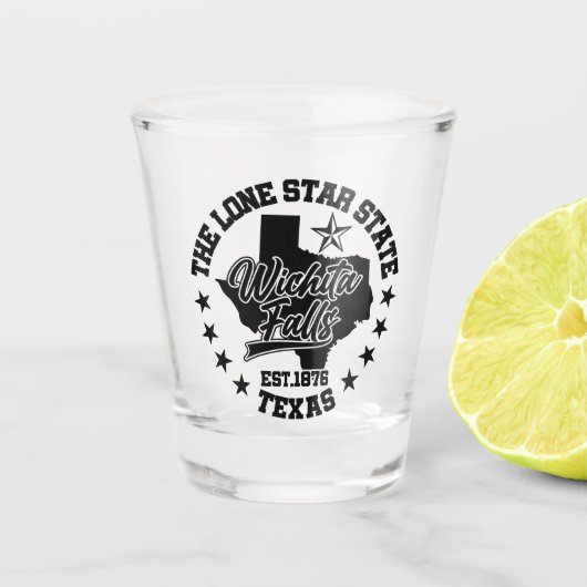 Wichita Falls, Texas Schnapsglas (Vorderseite)