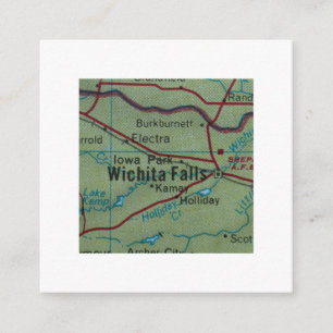 Wichita Falls wir haben neue Adresskarte verschobe Begleitkarte
