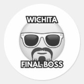 Wichita Final Boss Funny Sticker (Vorderseite)