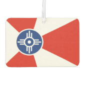 Wichita-Flagge Autolufterfrischer (Rückseite)