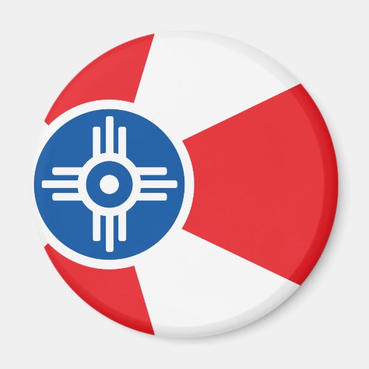 Wichita-Flagge Magnet (Vorne)