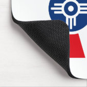 Wichita-Flagge Mousepad (Ecke)