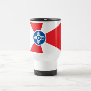 Wichita-Flagge Reisebecher