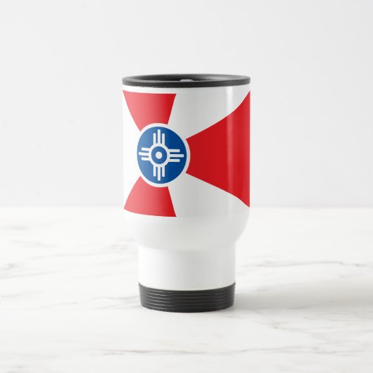 Wichita-Flagge Reisebecher (Mittel)