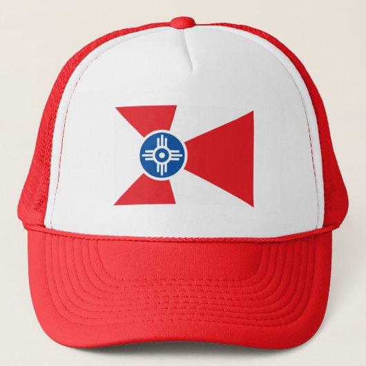 Wichita-Flagge Truckerkappe (Vorderseite)