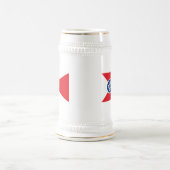 Wichita-Flaggen-Tasse Bierglas (Mittel)