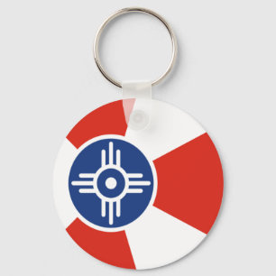 Wichita (Kansas) City flagge Schlüsselanhänger
