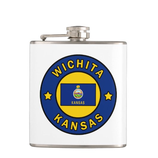 Wichita Kansas Flachmann (Vorderseite)