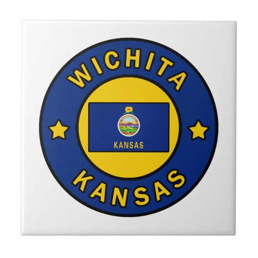 Wichita Kansas Fliese (Vorderseite)