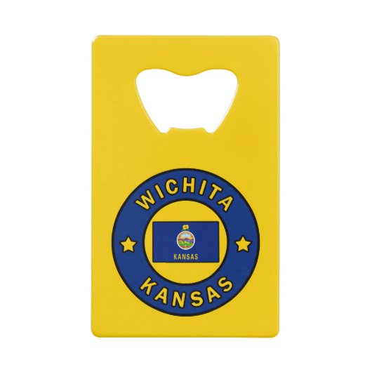 Wichita Kansas Geldbeutel Flaschenöffner (Vorderseite)