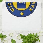 Wichita Kansas Geschirrtuch (Gefaltet)