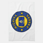 Wichita Kansas Geschirrtuch (Vertikal)