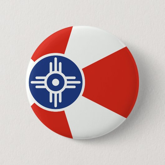 Wichita Kansas ICT Flag Button (Vorderseite)