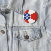 Wichita Kansas ICT Flag Button (Beispiel)