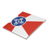 Wichita Kansas ICT Flag Fliese (Seite)