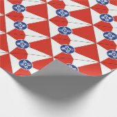 Wichita Kansas ICT Flag Geschenkpapier (Ecke)