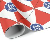 Wichita Kansas ICT Flag Geschenkpapier (Rolleneckpunkt)
