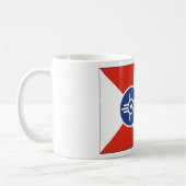 Wichita Kansas ICT Flag Kaffeetasse (Links)