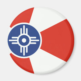 Wichita Kansas ICT Flag Magnet
