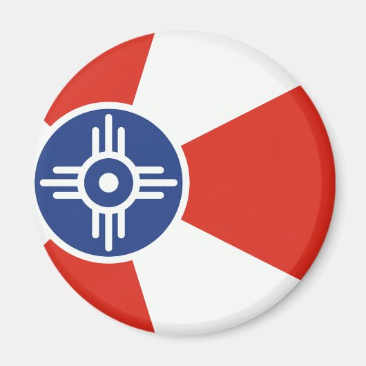 Wichita Kansas ICT Flag Magnet (Vorne)