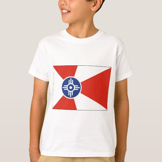Wichita Kansas ICT Flag T-Shirt (Vorderseite)