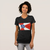 Wichita Kansas ICT Flag T-Shirt (Vorne ganz)