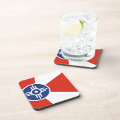 Wichita Kansas ICT Flag Untersetzer (Rechte Seite)