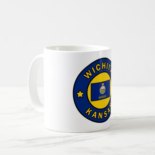 Wichita Kansas Kaffeetasse (Vorderseite Links)
