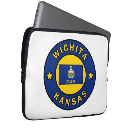 Wichita Kansas Laptopschutzhülle (Vorne Rechts)
