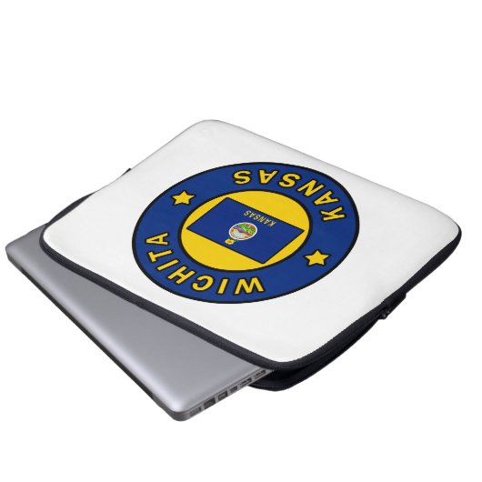 Wichita Kansas Laptopschutzhülle (Vorne Knopf)