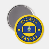 Wichita Kansas Magnet (Vorderseite/Rückseite)