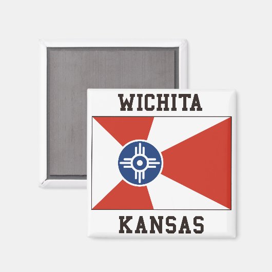 Wichita Kansas Magnet (Vorderseite/Rückseite)