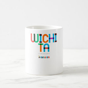 Wichita Kansas Mitte des Jahrhunderts, Pop-Art, Kaffeetasse