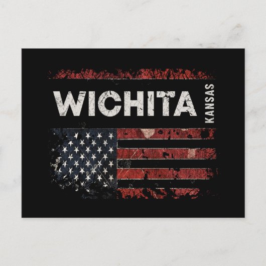 Wichita Kansas Postkarte (Vorderseite)
