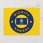 Wichita Kansas Postkarte (Vorderseite)