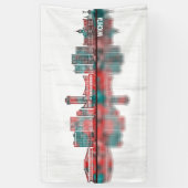 Wichita Kansas Skyline Banner (Vertikal)