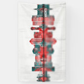 Wichita Kansas Skyline Banner (Vertikal)