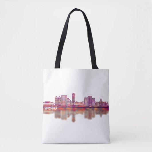 Wichita Kansas Skyline Tasche (Vorderseite)