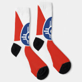 Wichita (Kansas) Stadtflagge Socken (Rechts)