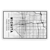Wichita Kansas USA Travel City Map Magnet (Horizontal)