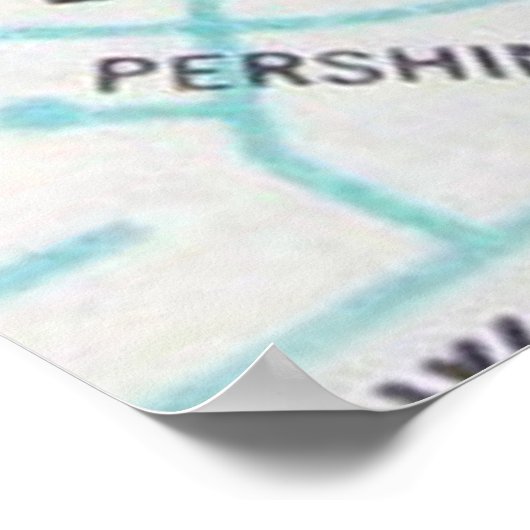 Wichita, KS Vintag Map Poster (Ecke)