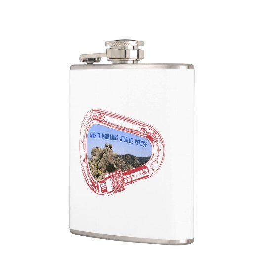 Wichita Mountains Climbing Carabiner Flachmann (Links)