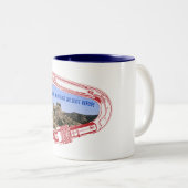 Wichita Mountains Climbing Carabiner Zweifarbige Tasse (VorderseiteRechts)