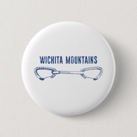 Wichita Mountains Rock Climbing Quickziehung Button (Vorderseite)