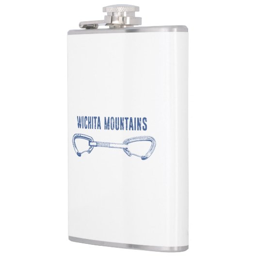 Wichita Mountains Rock Climbing Quickziehung Flachmann (Links)