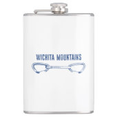 Wichita Mountains Rock Climbing Quickziehung Flachmann (Vorderseite)